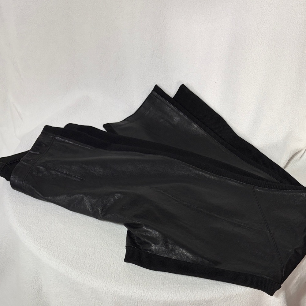 BCBGMaxAzria Black Faux Leather Pants